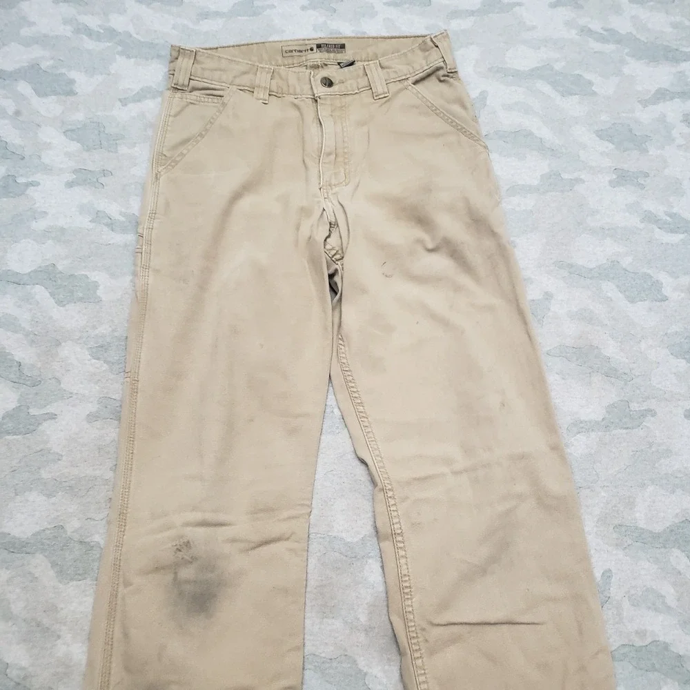 Carhartt Pants Mens 30x32 Tab Relaxed Fit Pockets Straight Leg Workwear Outdoors